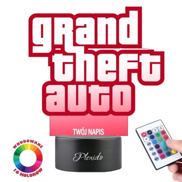 Lampka na biurko GTA Grand Theft Auto LED PLEXIDO