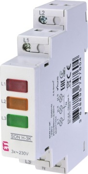 ETI SYGNALIZATOR NAPIĘCIA LAMPKA MODUŁOWA 3-KOLORY LED SON H-3K 002471553