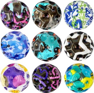 PIŁKA SKACZĄCA WYSOKO ODBIJAJĄCA SIĘ SUPER WYCZYNOWA PIŁECZKA 9 SZT