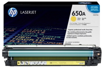 Toner HP CE272A HP 650A Żółty Yellow do Hp Color LaserJet Enterprise CP5525