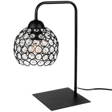 LAMPKA STOJĄCA NOCNA BIURKOWA KULA KRYSZTAŁKI LED