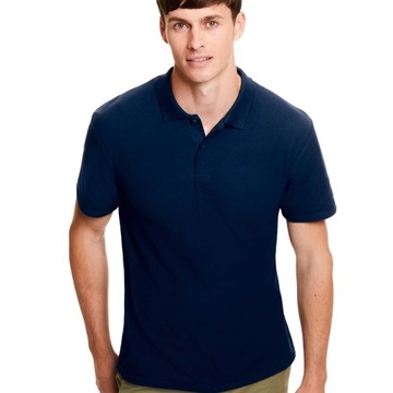 KOSZULKA Polo ORIGINAL Fruit of The Loom navy L