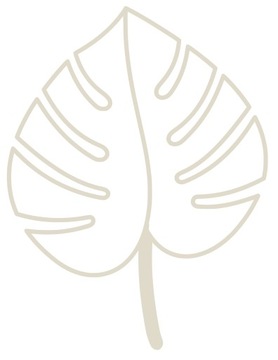 PODPÓRKA KWIATÓW ROŚLIN PERGOLA MONSTERA LIŚĆ 25cm