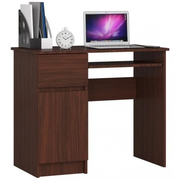 Biurko dla dziecka 1 szuflada wenge 90 cm proste