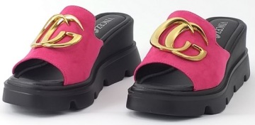 Vinceza 58295f Flip Flops Женская платформа для обуви Fuchsia suese 39