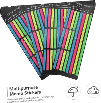 4шт флуоресцентные индексные наклейки неоновый осветитель красочные полосы