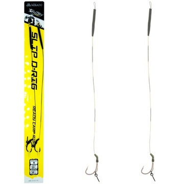 2x PRZYPON KARPIOWY MIKADO SLIP D-RIG 23cm/25lbs - HAK No4