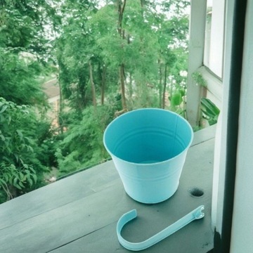 ЦВЕТОЧНЫЙ ГОРШОК, БАЛКОННАЯ КРЫШКА, ПОДВЕСКА, ВЕДРО, РУЧКА