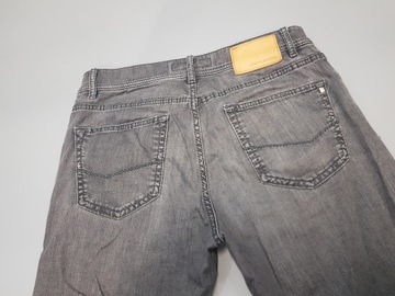 PIERRE CARDIN Fit Lyon szare spodnie jeansy 34/32 pas 86