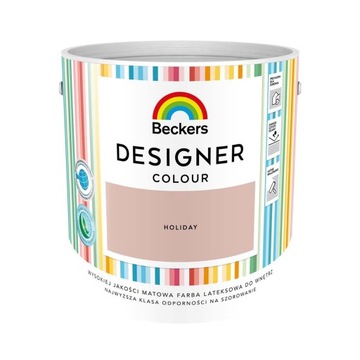 Farba lateksowa odporna Beckers Designer MAT COLOUR HOLIDAY 2,5L