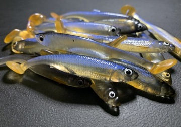 GUMA TM LURES HAND MADE PŁOTKA RIPPER 7,5CM TRANSPARENT OPAL BLUE