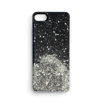 Etui z brokatem iPhone 12 mini czarny