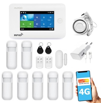 Bezprzewodowy alarm WiFi GSM zestaw TUYA LTE 4G PL