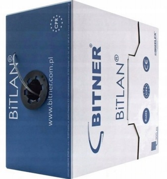 Kabel bezhalogenowy UTP kat 6 LSOH Bitner 305m