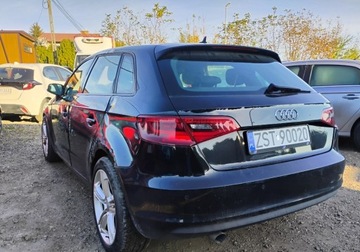Audi A3 8V Hatchback 3d 1.6 TDI clean diesel 110KM 2015 Audi A3 Sportback 112015r, 1.6 TDI. Uszkodzony prawy przod. Poobijany. Jez
