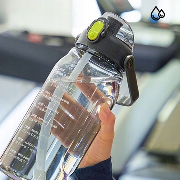 БУТЫЛКА С ТОЛОМОЧКОЙ ДЛЯ ПИТЬЕВОЙ ВОДЫ 1,5л МОТИВАЦИЯ С НАПОМИНАНИЕМ
