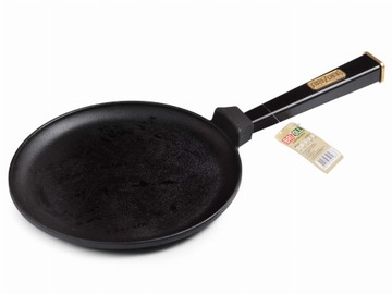 Patelnia żeliwna do naleśników OPTIMA BLACK 240 x 15
