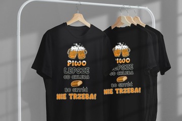 KOSZULKA T-SHIRT PIWO LEPSZE OD CHLEBA L JAKOŚĆ