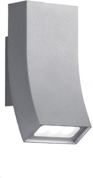 KINKIET ZEWNĘTRZNY SIWY 2x3W LED 2-kierunkowy