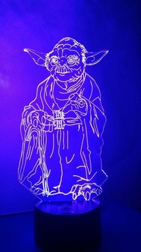 3D светодиодный пилотный ночник Мастер Йода Звездные войны