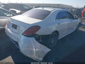 Mercedes Klasa S W222 2019 Mercedes-Benz Klasa S 2019 MERCEDES-BENZ S 560 4.0 Benzyna 463KM, zdjęcie 4