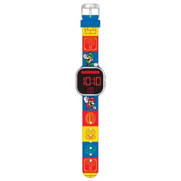ZEGAREK CYFROWY LED DZIECIĘCY 24/12H DATA ELEKTRONICZNY DLA DZIECKA MARIO