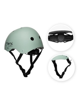 Детский защитный шлем SCOOTER BIKE 48-58 MoMi Хаки зеленый