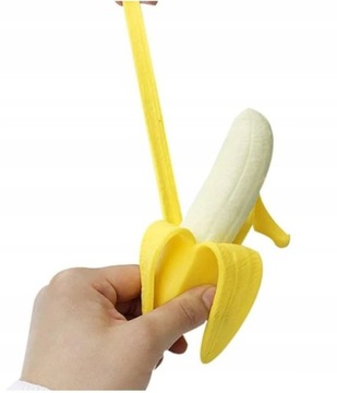 Banan Gniotek Gumowy do ściskania Antystresowy sensoryczny zabawka squishy