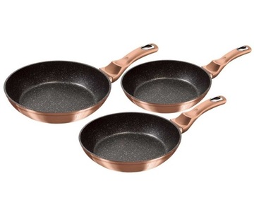 НАБОР ИЗ 3 ГРАНИТНЫХ ПРОДУКТОВ BERLINGER HAUS ROSE GOLD LINE BH-6195