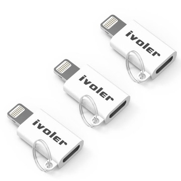 3x ADAPTER PRZEJŚCIÓWKA APPLE IPHONE LIGHTNING MICRO USB iVoler