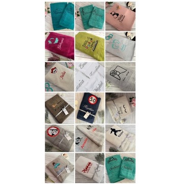 Полотенце 50х100 с вышивкой логотипа Деда Мороза именной персональный подарок