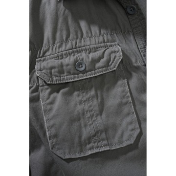 Košeľa BRANDIT Vintage Shirt Charcoal Grey M