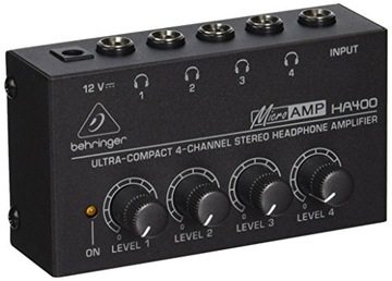 BEHRINGER MICROAMP HA400 WZMACNIACZ SŁUCHAWKOWY