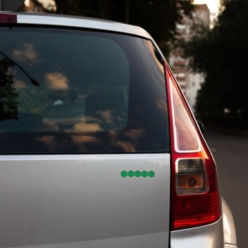 Светоотражающие наклейки HEXAGON для велосипедов, шлемов и автомобилей.