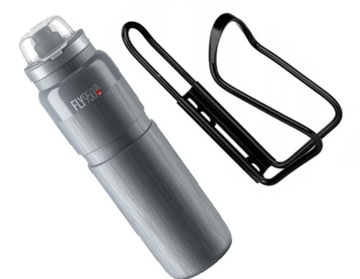 Zestaw Elite Fly Tex 950ml Bidon + Koszyk Rowerowy
