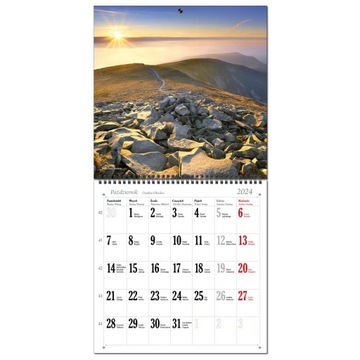 Календарь настенный 2024 большой 30 х 60 см 13 досок ПОЛЬШИ ГОРЫ