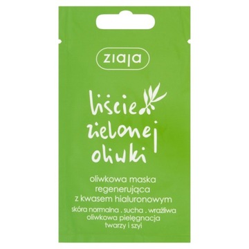 maska regenerująca liść oliwki saszetka Ziaja