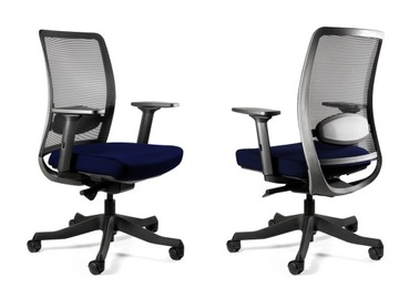 Krzesło Biurowe ANGGUN M Granatowe Unique Obrotowe Ergonomiczne Siatka