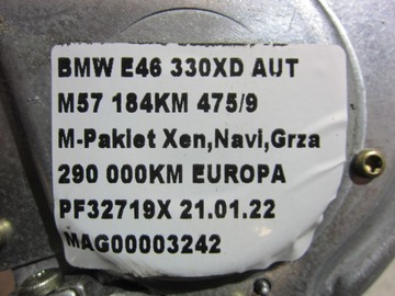 BMW E46 MOTOREK STĚRAČE OKNO ZADNÍ 6903667