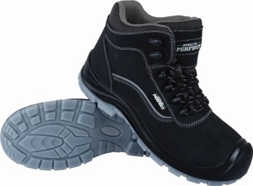 BUTY SKÓRA CZARNA WYSOKIE 44 STALCO S-78019