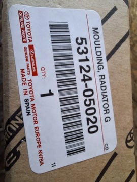 LIŠTA CHRÓM MŘÍŽKA MASKA LEVÝ PŘEDNÍ 53124-05010 TOYOTA AVENSIS T27 11-15