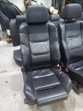 BMW E65 сиденья кресло диван обивка сидений черная кожа