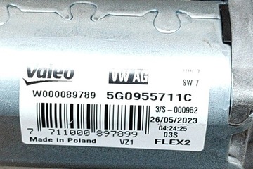 MOTOR STĚRAČE ZADNÍ KRYT VOLKSWAGEN T-ROC A11 5G0955711C 2023 256081