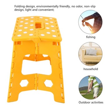 Портативный складной табурет, пластиковый складной табурет-лестница B0