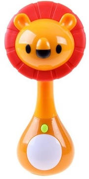 INTERAKTYWNA GRZECHOTKA 3m+ ŚWIATŁA DŹWIĘKI LEW