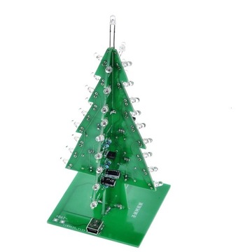 Рождественская елка 3D ЦВЕТНАЯ ПОДСВЕТКА СВЕТОДИОДНОЙ ПОДСВЕТКОЙ НАБОР «Сделай сам»