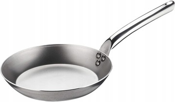 Patelnia stal węglowa z wentylowaną rączką 24 cm