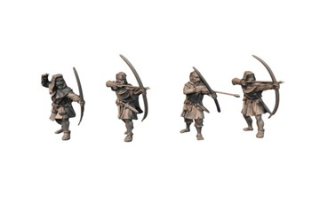 13th Century Unarmoured Whelsh Archers - 4x