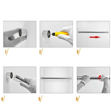 ТЕЛЕСКОПИЧЕСКАЯ РУЧКА ДЛЯ СУШИЛКИ ОДЕЖДЫ 68-120СМ, ИЗ НЕРЖАВЕЮЩЕЙ СТАЛИ.
