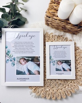 PODZIĘKOWANIE DLA CHRZESTNYCH zdjęcie ramka 18x13